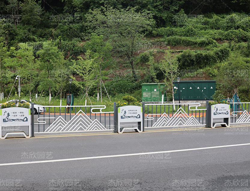 山水印象經典花箱道路花箱